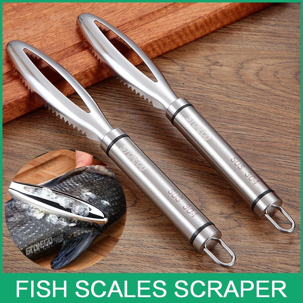 Fischschuppen Schaben Reiben Schnelle Entfernen Fisch Reinigung Schäler Schaber Fisch Knochen Pinzette Stonego Küche Zubehör Zu Image