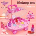 Neue Mädchen Trolley Kosmetik Prinzessin Make-up Box Koffer Lippenstift Kinder Spielzeug Kinder so