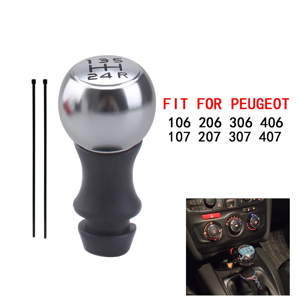 5-Gang-Auto mt Schaltknauf Hebel Schalthebel Griff für Peugeot 106 206 306 406 107 207 307 407 zr0080561 Image