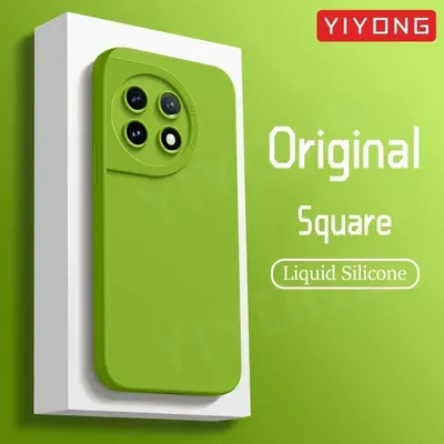 Für OnePlus 11 Fall YIYONG Platz Flüssigkeit Silikon Soft Cover Für OnePlus 11 12 One Plus 10 9 Pro OnePlus 10 OnePlus 12 Telefon Fällen