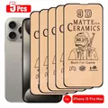 Pellicola ceramica opaca 5 pezzi per iPhone 16 15 14 13 12 11 Pro Max protezione schermo per iPhone 15 14 8 7 6 Plus 13 12 Mini XR X XS Max