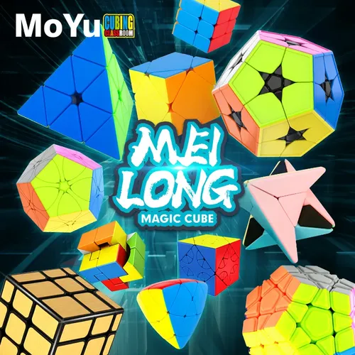 Moyu Meilong Zauberwürfel Kinder Bildung Würfel Puzzle Spielzeug Gold und Silber Würfel