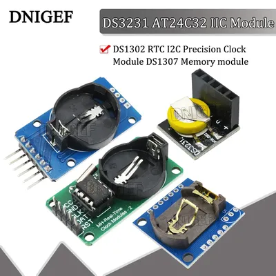 Ds3231 at24c32 iic modul ds1302 rtc i2c präzisions uhr modul ds1307 speicher modul mini modul Image