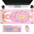 Anime Mauspad Karte Entführer Sakura große Gaming Mauspad Clow Karte Tastatur Maus Matten Teppich