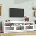 Merax Sleek & Modern Design TV Stand with Acrylic Board Door