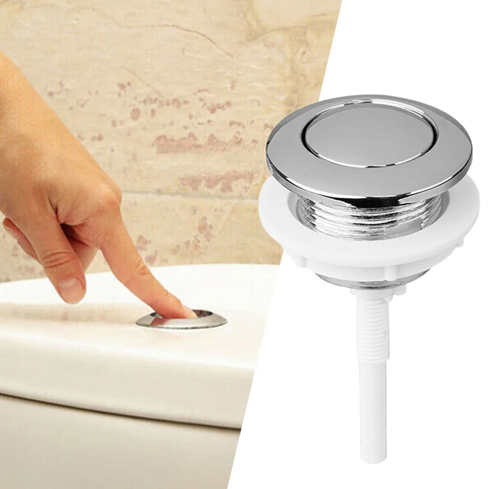 1pc 38mm Universal Flush Wc Wasser Tank Taste Runde Ventil Push Button Flush Wc-sitz Wasser Tank Ventil bad Teile