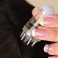 Applicatore per cuoio capelluto Pettine liquido Mini pettine per massaggio portatile Olio essenziale Liquido Guida Massaggiatore Anti perdita di capelli Strumenti per la cura del cuoio capelluto