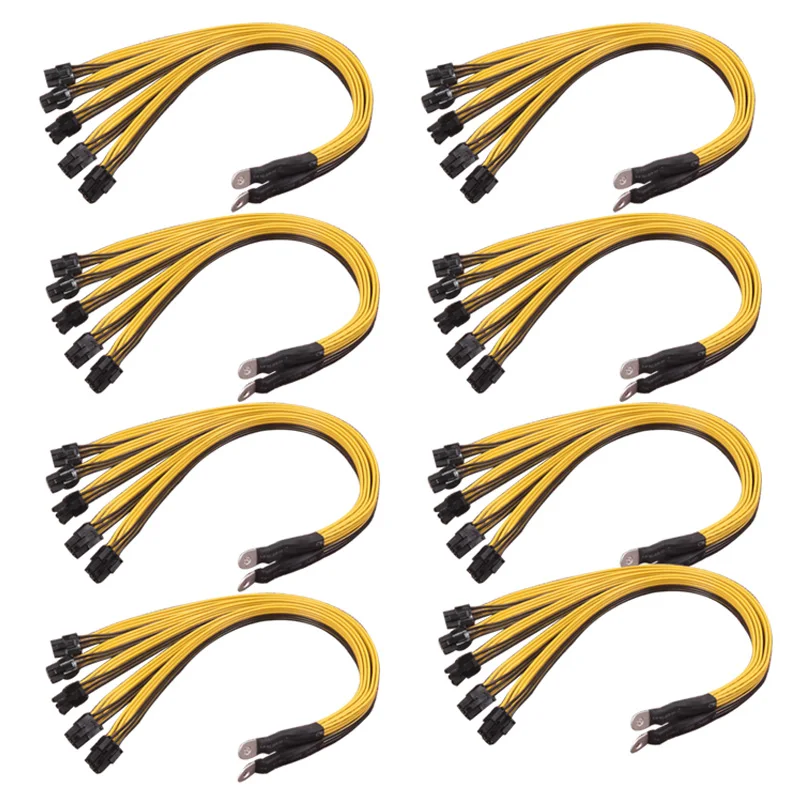 S7 S9 Zu 5X PCI-E Pcie 6Pin GPU Grafikkarte Splitter Stromkabel BTC Miner Bitcoin S11 T9 + X10 L3 + A3 A841 M3 P3 2/4/8 stücke Image