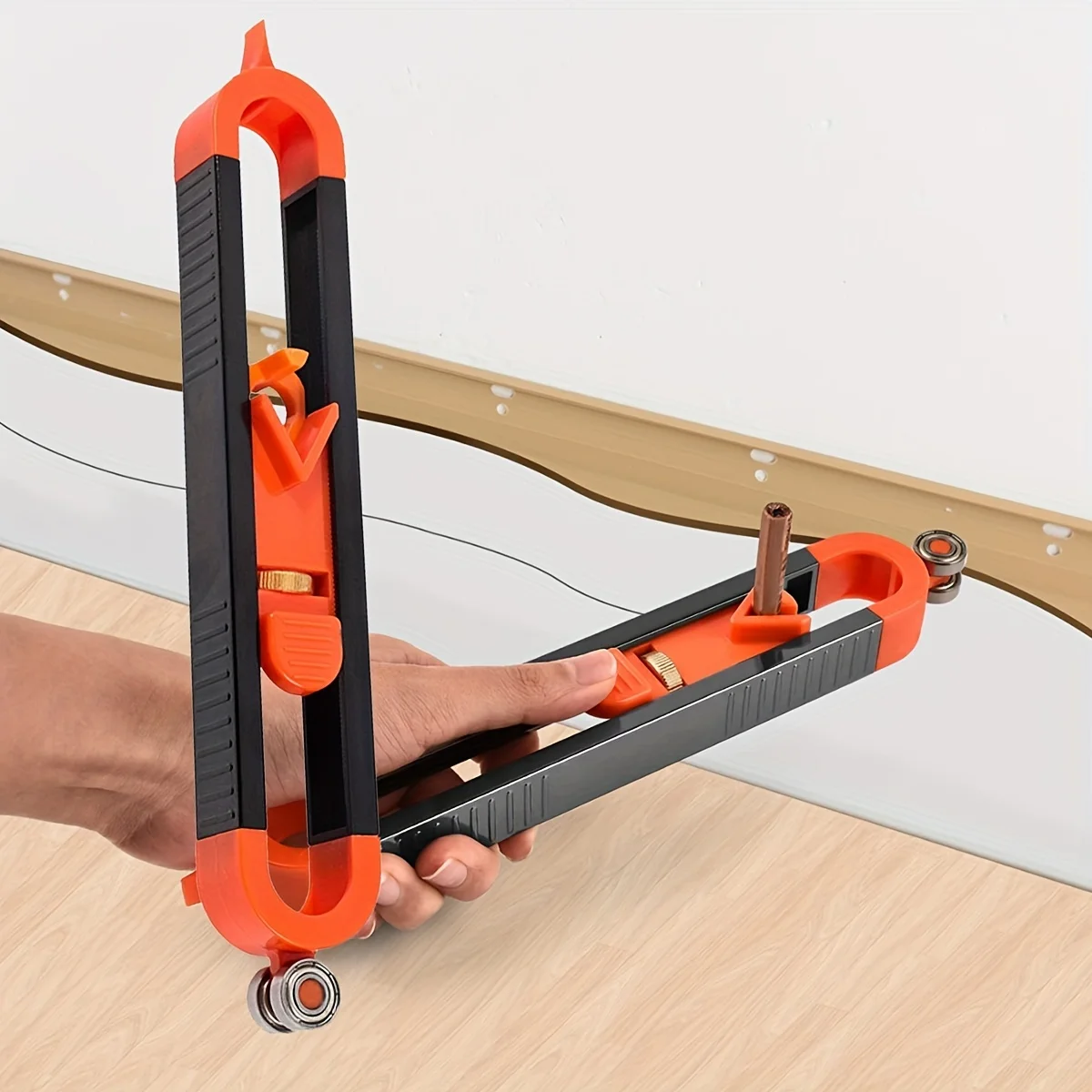 Contour Gauge Scribe Tool, präziser Profil-Duplikator, unregelmäßiges Formprofil-Werkzeug für die Holzbearbeitung, Van-Konvertierungsprojekte, Image