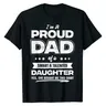 Herren Ich bin ein stolzes Papa Shirt Geschenk von Tochter lustige Vatertag T-Shirt neues Design