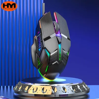 Neue USB Maus Computer Wired Maus Gaming Wired Maus Glow Mute Maus Büro Gaming Universal PC Maus Gamer Laptop Zubehör