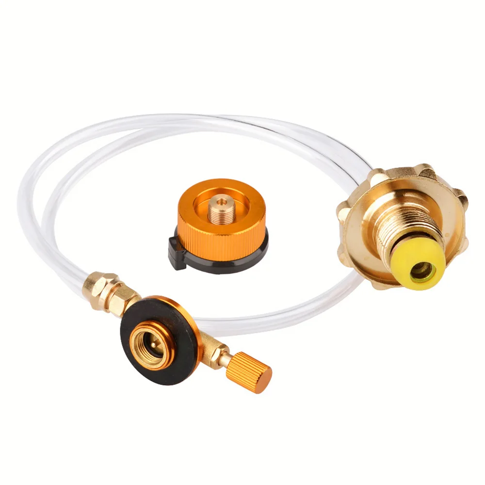 Outdoor Camping Gasherd Gasflasche Propan Nachfüll adapter Brenner LPG Flach zylinder Tank Kupplung Behälter Zubehör Image