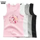 Mädchen Einhorn Blumen Tanktops Cartoon gedruckt Kinder Weste Kinder ärmellose süße T-Shirt für