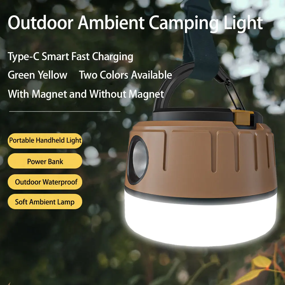 Tragbare LED Camping Laterne Multi Lichtquelle Notbeleuchtung Outdoor Wandern Klettern BBQ Camp Zelt Lampe Mit Haken Und Magnet Image