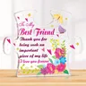 1pc regali di amicizia per le donne Best Friends compleanno targa acrilica regali di amicizia regali