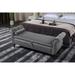 63" Vintage Velvet Multifunctional Storage Rectangular Sofa Stool with Buttons Tufted Nailhead Trimmed Solid Wood Legs