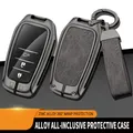 Nuova custodia per chiave auto in pelle in lega di zinco Shell per Toyota CHR Hilux Fortuner Land