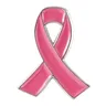 Spilla da bavero ufficiale per la consapevolezza del cancro al seno con nastro rosa (1 Pin)
