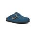 Women's Big Sur Mule by White Mountain in Blue Suede Fur (Size 9 M)