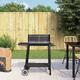 Berkfield Home - Royalton Charcoal bbq Grill with Wheels Black Steel