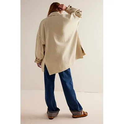 We The Free Madison City Denim Jacket at Free People in Tidal Foam, Size: Large