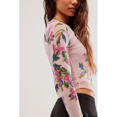 Betty's Garden Top at Free People in Pink Combo, Size: XS