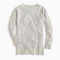 J. Crew Sweaters | J Crew Cable-Knit Patchwork Tunic Sweateritem K2428 | Color: Gray | Size: S