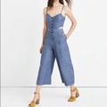 Madewell Pants & Jumpsuits | Madewell Chambray Cut Out Jumpsuit Sz 2 | Color: Blue | Size: 2
