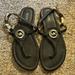 Michael Kors Shoes | Mk Sandals | Color: Black/Silver | Size: 7