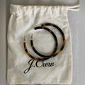 J. Crew Jewelry | J. Crew Tortoise Hoop Earrings | Color: Brown/Tan | Size: Os