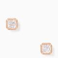 Kate Spade Jewelry | Kate Spade Save The Date Pave Princess Cut Studs | Color: Gold/White | Size: Os