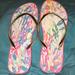 Lilly Pulitzer Shoes | Lilly Pulitzer Sandals | Color: Gold/Pink | Size: 9/10
