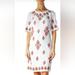 Michael Kors Dresses | Michael Kors Women's Red&White Cotton Woven With Embroidery Shift Dress Size 0 | Color: Red/White | Size: 0