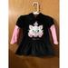 Disney Shirts & Tops | Disney Aristocats Marie Soft Velour Sweatshirt Size 18 Months Girls Black | Color: Black/Pink | Size: 18-24mb