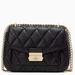 Kate Spade Bags | Kate Spade Carey Small Quilted Flap Shoulder Bag Black | Color: Black/Gold | Size: Os