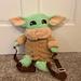 Disney Accessories | Grogu (Baby Yoda) Backpack Nwot | Color: Cream/Green | Size: Osb