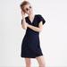 Madewell Dresses | Madewell Cross-Front Flutter-Sleeve Mini Dress Size Xxs | Color: Blue | Size: Xxs