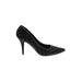 Kelly & Katie Heels: Black Grid Shoes - Women's Size 8 1/2