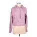 Marika Pullover Hoodie: Pink Tops - Women's Size Large