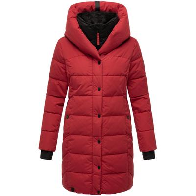 Steppmantel NAVAHOO "Knutschilein", Damen, Gr. L (40), rot (dunkelrot), Obermaterial: 100% Polyester, Innenfutter: 100% Polyester, Wattierung: 100% Polyester, Ärmelfutter: 100% Polyester, modisch, tailliert ca. Mitte Oberschenkel, Langarm Ärmel ohne... Image
