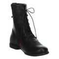 Schnürstiefelette THINK "AGRAT" Gr. 39, schwarz (schwarz, uni) Damen Schuhe Reißverschlussstiefeletten