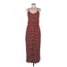 Old Navy Casual Dress - Midi: Red Stripes Dresses - Women's Size Medium Tall