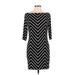 Ralph Lauren Casual Dress - Bodycon: Black Chevron Dresses - Women's Size 6