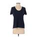 Athleta Active T-Shirt: Blue Activewear - Women's Size Small Petite