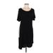 Brandy Melville Casual Dress - High/Low: Black Solid Dresses