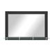 Modern Rustic Camyle Marley Rectangle Manufactured Wood Wall Mirror in Gray/Black | 32.5 H x 48 W x 7.25 D in | Wayfair (124F)27x42.5H-BR.ST