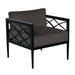 Summer Classics Elegante Patio Chair w/ Cushions in Black | Wayfair 425397+C673H3120N