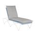 Summer Classics Savoy 81" Long Reclining Single Chaise w/ Cushions Metal in Black/Brown | 42 H x 29.75 W x 81 D in | Outdoor Furniture | Wayfair