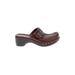 Ecco Mule/Clog: Burgundy Shoes - Women's Size 36