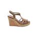 Elaine Turner Wedges: Tan Shoes - Women's Size 8 1/2